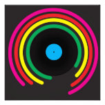 Retro Vinyl Ankündigungskarte