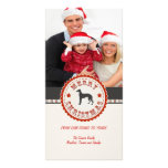 Retro Weihnachtswindhund-Hundegewohnheits-Foto Individuelle Photo Karte