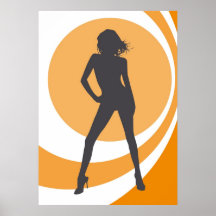 retrogirl plakat