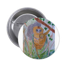 Retten der Brüskierung-Gerochenen Affen Button