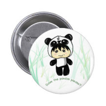 Retten Sie die Pandas gefallen? Anstecknadel