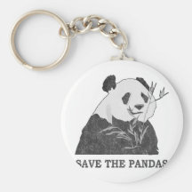 Retten Sie die Pandas Schlüsselband
