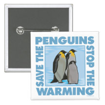 Retten Sie die Penguins Anstecknadelbuttons