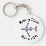 Retten Sie ein Flugzeug Keychain Schlüsselanhänger
