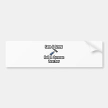 Retten Sie eine Schraube, nageln Sie einen deutsch Autosticker