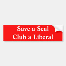 Retten Sie einem SealClub einen Liberalen Autosticker