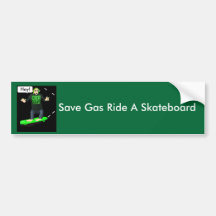 Retten Sie Gas-Fahrt einen Skateboard Stoßaufklebe Auto Aufkleber