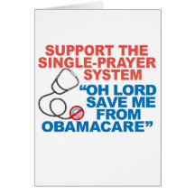 RETTEN Sie MICH von den OBAMACARE Gruß-Karten