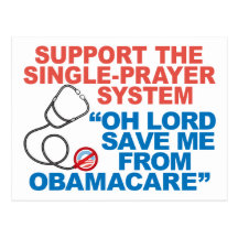 RETTEN Sie MICH VON OBAMACARE Postkarten
