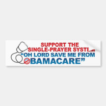 RETTEN Sie MICH VON OBAMACARE Stoßaufklebern Auto Sticker