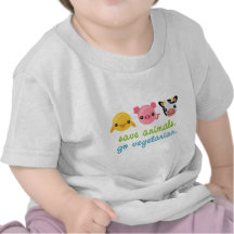 Retten Sie Tiere gehen Vegetarier Tshirt