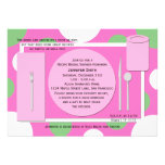 Rezept-Brautparty-Einladung -- Hübsch im Rosa