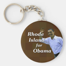 Rhode Island für Obama Keychain Schlüsselanhänger