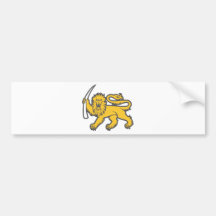 Rhodesian Löwe Autosticker