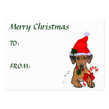 Rhodesian Ridgeback Weihnachtsgeschenke Visitenkarten