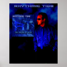 Rhythmische Gezeiten - die Farbe des Blaus - Plaka Plakat