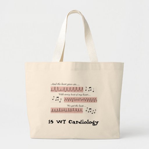 Rhythmus, 15 GEWICHT Kardiologie Leinentaschen