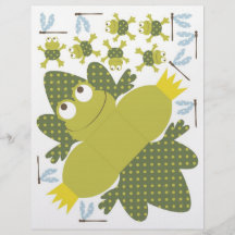 Ribbit Frosch-förmiger Bevorzugungs-Kasten Personalisierte Flyer