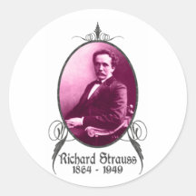 Richard Strauss Runder Aufkleber