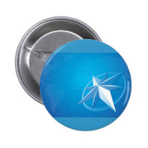 Richtungen Anstecknadelbutton