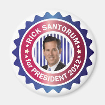 Rick Santorum für Präsidenten 2012 Kühlschrankmagnet