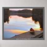 Rideau Seen - Kanu Poster