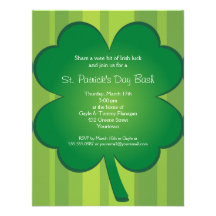 Riesige Party Einladung Klee-St. Patricks Tages