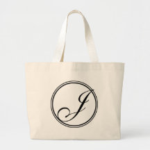 Riesige Taschen-Tasche des Monogramm-J