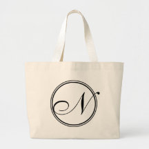 Riesige Taschen-Tasche des Monogramm-N