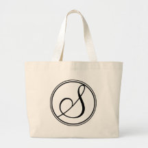 Riesige Taschen-Tasche des Monogramm-S