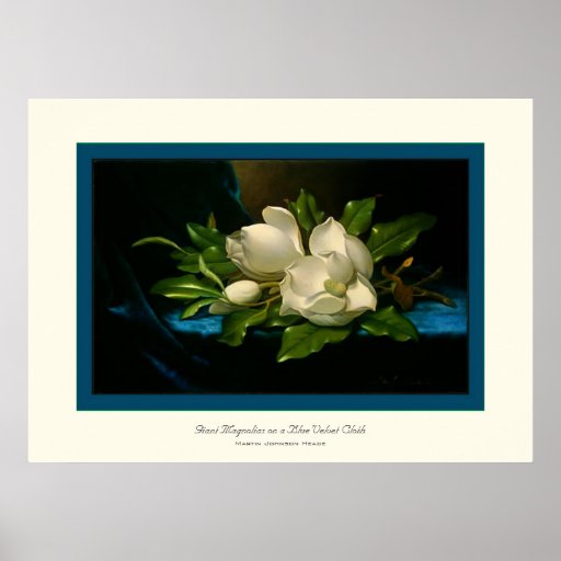 Riesiger Magnolias~ Martin Johnson Heade Plakatdruck