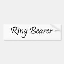 Ring-Träger Auto Aufkleber