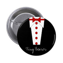 Ring-Träger-Knopf (rot) Anstecknadelbuttons