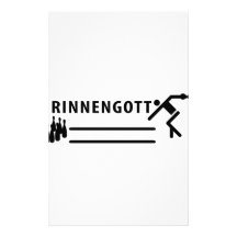 Rinnengott Kegeln Ikone Individuelle Büropapiere