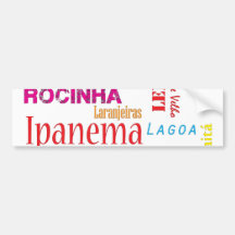 Rio- de Janeironachbarschaften Auto Aufkleber
