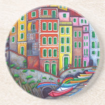 Riomaggiore Untersetzer durch Lisa Lorenz