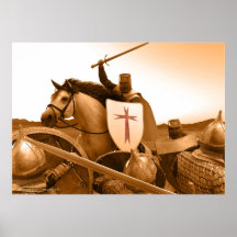 Ritter Templar - gekommen zum Tod Posterdrucke