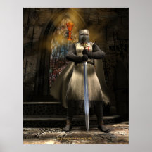 Ritter Templar und Heiliges Gral Poster