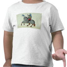 Ritter und Pferd in der Rüstung, Platte von 'einer T-shirt