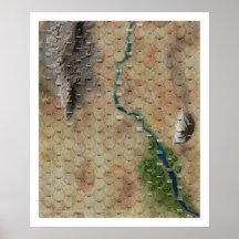 "Riverbend" Hexe-Karten-Druck Plakat
