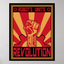 Roboter-Aufstieg Plakat