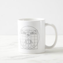 Roboter Da Vincis Vitruvian Teehaferl