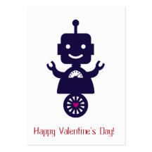 Roboter-Valentinsgruß - Roller Visitenkarte