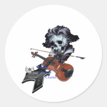 Rock meets Classic Runder Sticker
