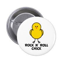 Rock N Rollenküken Anstecknadelbutton