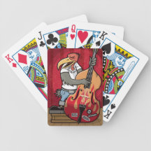 Rockabilly Vogel Pokerkarten