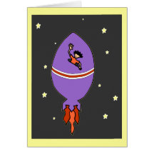 Rocket-Jungen-Geburtstags-Karte