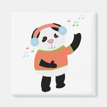 Rockin Panda-Magnet Magnets