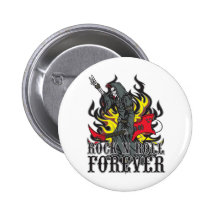 Rock'n'Roll für immer Anstecknadelbutton