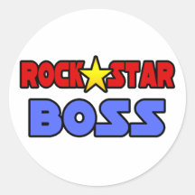 Rockstar-Chef Runder Aufkleber